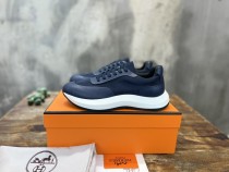 Hermes new men's luxury brand casual sneakers with original original box