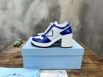 Prada high heels casual high heels sports high heels strappy sneakers with original original box