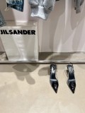 Saint Laurent early spring new trendy pointed transparent high heels with original box