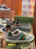 Gucci luxury brand retro classic side stripe webbing sneakers for men and women with original original box