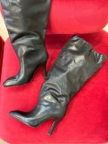 Balenciaga autumn and winter luxury brand long drawstring fashionable pile boots with original original box