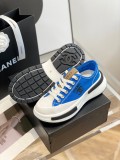 Chanel women's luxury brand early spring new platform canvas shoes with original original box