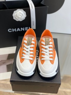 Chanel women's luxury brand early spring new platform canvas shoes with original original box