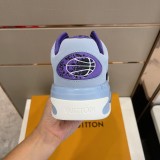 Louis Vuitton men's and women's luxury brand autumn and winter new retro basketball shoes with original original box