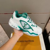 Louis Vuitton men's and women's luxury brand autumn and winter new retro basketball shoes with original original box