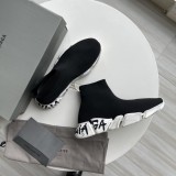 Balenciaga Men's Luxury Brand Latest Classic Stretch Fly Knit Sock Boots with Original Original Box