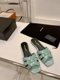 Saint Laurent women's luxury designer slippers with original original box