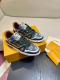 Louis Vuitton 2023 new retro low top basketball shoes sports shoes with original original box