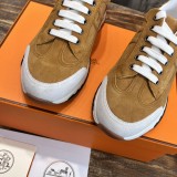 Hermes couple early spring luxury brand British retro design casual sneakers with original original box