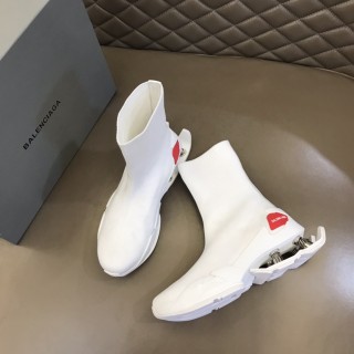 Balenciaga Men's Luxury Brand New Spring Knit Stretch Sock Shoes with Original Original Box