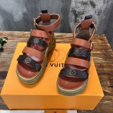 Louis Vuitton Women's Luxury Brand Stylish Dad Sandals with Original Box