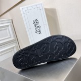 Alexander McQueen couple models new luxury brand slippers with original original box