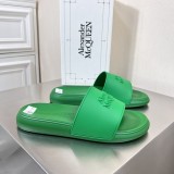 Alexander McQueen couple models new luxury brand slippers with original original box