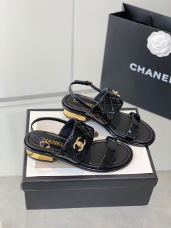 Chanel Ladies Luxury Brand New Heel Sandals with Original Box