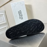 Alexander McQueen couple models new luxury brand slippers with original original box