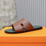 Hermes latest men's shoes new men's casual slippers with original original box