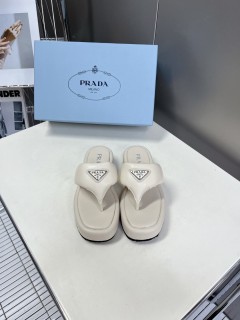 Prada down bag platform slippers with original original box