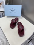 Prada down bag platform slippers with original original box