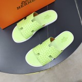 Hermes latest men's shoes new men's casual slippers with original original box