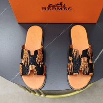 Hermes latest men's shoes new men's casual slippers with original original box