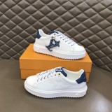 Louis Vuitton luxury brand platform casual sneakers for men and women with original original box