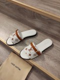 Louis Vuitton women's luxury brand 2023 spring and summer new retro slippers with original original box