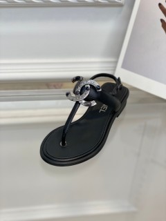 Chanel spring and summer hot style luxury brand classic word strap sandals with original original box