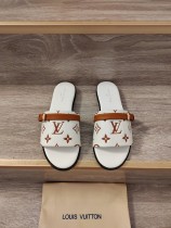 Louis Vuitton women's luxury brand 2023 spring and summer new retro slippers with original original box