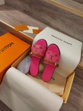 Louis Vuitton women's luxury brand 2023 spring and summer new retro slippers with original original box