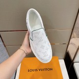 Louis Vuitton men's luxury brand casual sports loafers with original original box