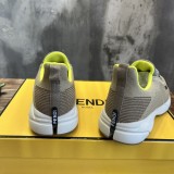 Fendi luxury brand stretch knit socks shoes casual sneakers for men and women with original original box