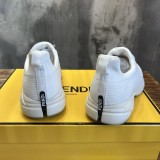 Fendi luxury brand stretch knit socks shoes casual sneakers for men and women with original original box