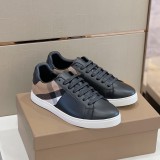 Burberry Men's Luxury Brand Latest Classic Plaid Casual Sneakers With Original Box