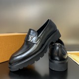 Louis Vuitton men's classic luxury brand business leather shoes with original original box