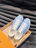 Louis Vuitton Men's Luxury Brand Latest Canvas Casual Sneakers Original Box