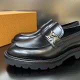 Louis Vuitton men's classic luxury brand business leather shoes with original original box