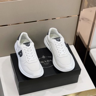 Prada Men's Luxury Brand Stitching Fashion Comfortable Casual Sneakers With Original Original Box