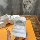 Louis Vuitton spring and summer new retro round head casual sandals with original box