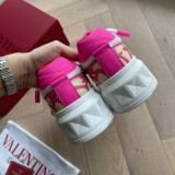 Valentino men's and women's luxury brand new thick-soled large-scale rivet-decorated sneakers with original original box