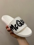 Alexander McQueen couple models new luxury brand slippers with original original box