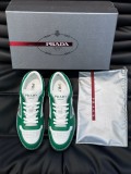 Prada Men's Luxury Brand New Air Cushion Leather Classic Casual Sneakers With Original Original Box