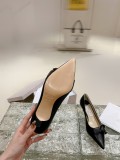 Jimmy Choo pointed toe C-buckle slingback pumps with original box