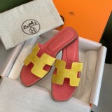 Hermes Ladies Luxury Brand New Macaron Slippers with Original Original Box