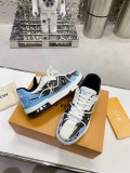 Louis Vuitton men's and women's luxury brand new casual sports shoes with original original box