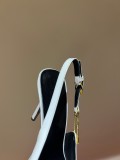 Versace 2023 catwalk series metal buckle decoration pointed toe high-heeled sandals with original original box