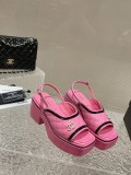 Chanel spring and summer series British color matching design classic sandals with original original box