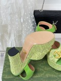 Gucci spring and summer luxury brand hate sky high platform high-heeled sandals with original original box