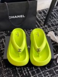 Chanel women's luxury brand classic fashion spring and summer explosive style muffin flip-flops with original original box