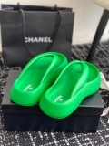 Chanel women's luxury brand classic fashion spring and summer explosive style muffin flip-flops with original original box