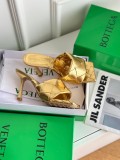 Bottega Veneta women's luxury brand 2023 early spring new square head lozenge bread slippers with original original box